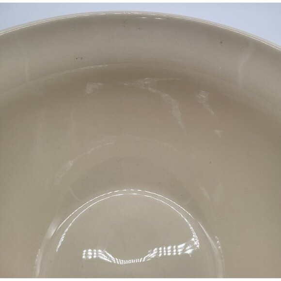 MCCOY Memories Pottery Ovenware Mixing Bowl Cream Pink Blue Stripe - Picture 5 of 10